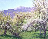 Richard Wheeler Whitney Canvas Paintings - Abandoned Orchard